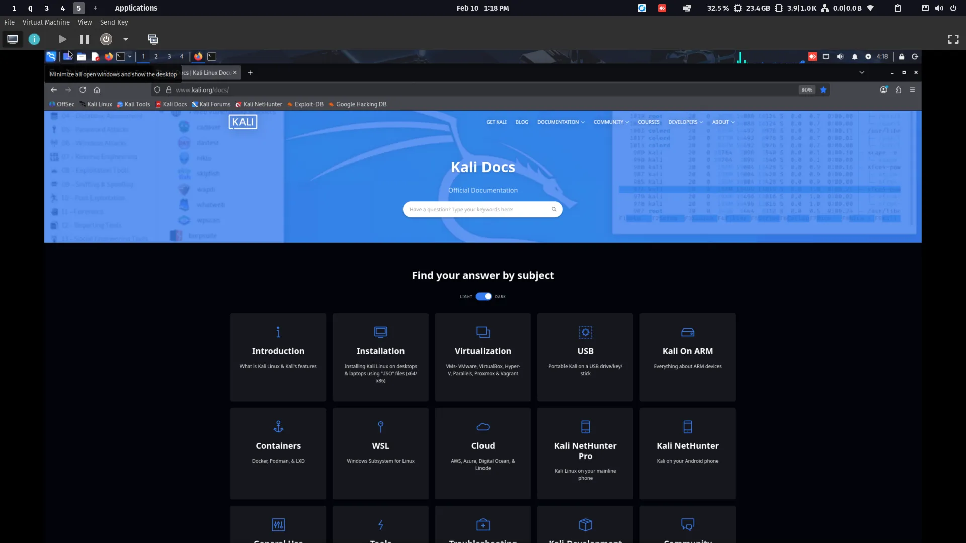 Install Kali Linux on QEMU/KVM with Virtual Machine Manager